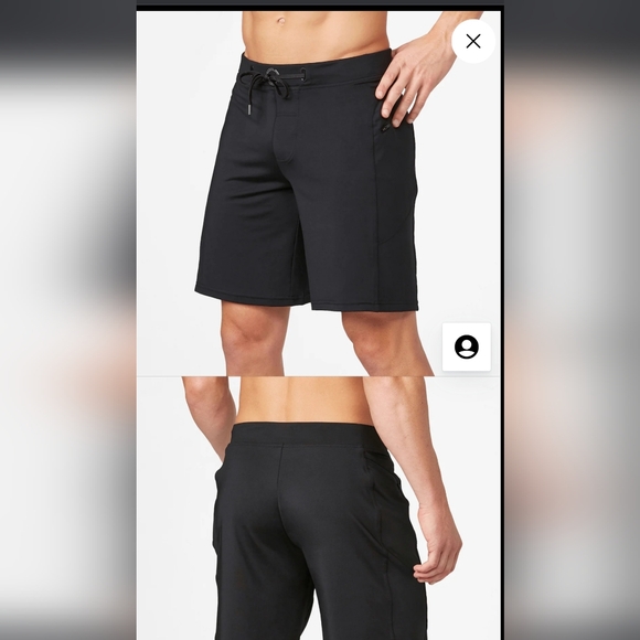 Hylete Men's Athletic Shorts Black with Neon Green Logo. Size M - Picture 9 of 10